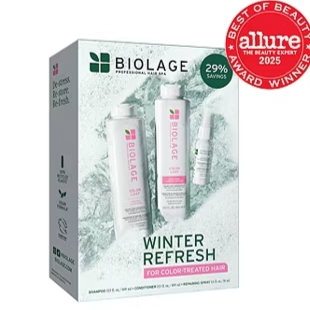 Matix Winter Refresh Hair Care Set - White and Pink